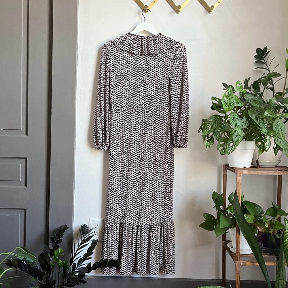 Whistles Abstract Heart Print Midi Dress - Picture 11 of 13